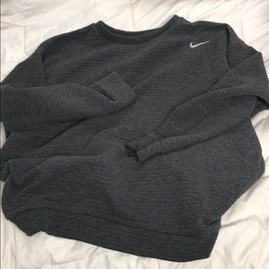 Nike golf  ribbed texture crew neck sweatshirt